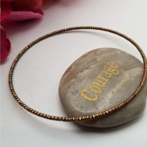 Bronze glitter bracelet. B706